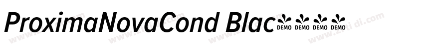 ProximaNovaCond Blac字体转换